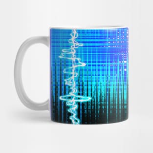 Sound Wave Blue Mug